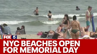 NYC beaches open for Memorial Day Weekend, the unofficial start of summer