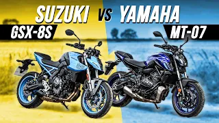 Suzuki GSX-8S vs Yamaha MT-07 Head-to-Head