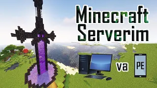 Minecraftda yangi Server ochdim | Kompyuter va Telefonda kirsa bo'ladi 😍| O'zbekcha minecraft