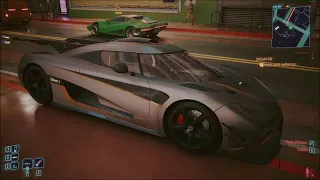 CYBERPUNK 2077 - Test driving the Koenigsegg One:1