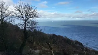 The landslide at the “landslip” Ventnor Isle of Wight,