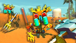 The ROBOT ARMY is Invading in the NEW Scrap Mechanic SURVIVAL Gameplay Mode - Part 1