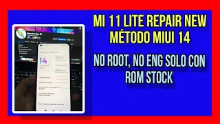 Xiaomi MI 11 LITE 5g LISA repair serial dual SIM NEW MÉTODO 2023 No root, No ENG