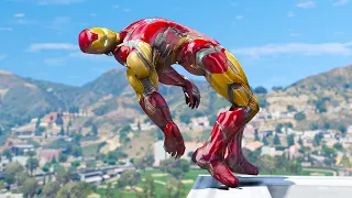 GTA 5 Iron Man Epic Stunts/Fails/Ragdolls Ep2 (Euphoria Ragdolls)