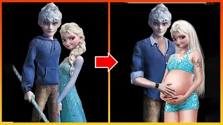 Frozen 2: Elsa and Jack Frost have baby - Elsa Frozen Transformation @cartoonworld68