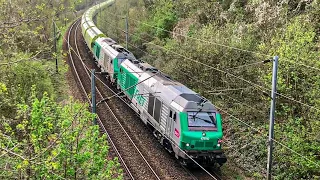 Compilation de TRAINS SNCF sur la ligne Paris - Dieppe ( TER, FRET, Infra ... )