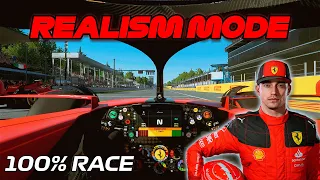 F1 23 Realism Mode - Charles Leclerc - Monza, Italy [100% Race + Cockpit + No HUD]