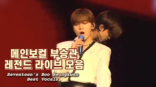 [세븐틴 승관] 라이브 장인 부승관 가창력 모음 콘서트 버전 | Seventeen’s Seungkwan Best Vocal Compilation (live)