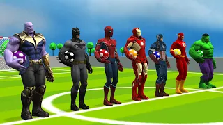 ⚽ Learn Colors with Soccer Ball | Balls ⚽ Learn Colours with Superheroes ⚽ Football for Kids ⚽