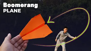 How to make your paper airplane work like a boomerang. Paper plane king