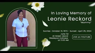 In Loving Memory of Leonie Reckord