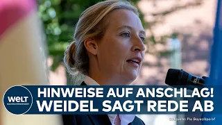 ALICE WEIDEL: Hinweise auf Anschlag! AfD-Chefin sagt Rede bei Kundgebung in Bayern ab