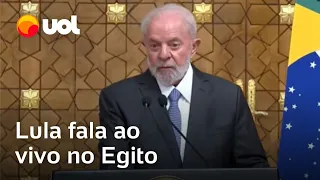 🔴 Lula fala ao vivo no Egito e volta a criticar Israel: assista ao discurso completo; veja vídeo