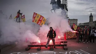 Strikes across France as Macron holds firm on pension reform