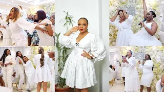 I HOSTED THE BIGGEST LADIES ALL WHITE PARTY EVER....and it was BEAUTIFUL!! | WEEKLY VLOG