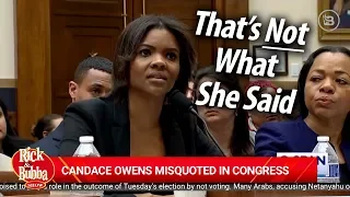 Candace Owens Misquoted In Congress
