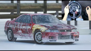 Rebuilding A Nissan R33 GTR - Forza Horizon 4 (Steering Wheel + Shifter) Gameplay