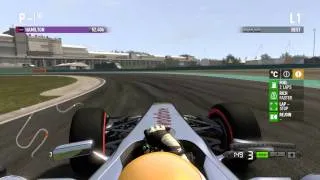 F1 2011 Hungary qualifying with car setup 1:12.718