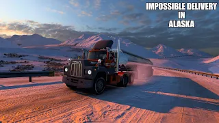 Delivery in harsh weather and road conditions - American Truck Simulator