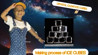 CRYSTAL clear Ice cubes Making Process #trending #entertainment #drink #funny