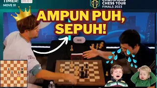 KING ENDGAME KOK DI PUR WAKTU!! NGELAWAK! || Magnus Carlsen vs Hikaru Nakamura || CCT Final 2023