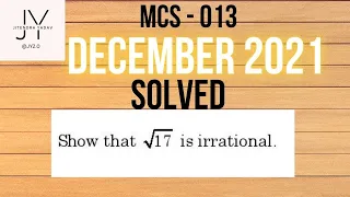 Mcs-13 | Solved Question Paper | December 2021 | Ignou Question Paper | Mcs13 | @JY2.0