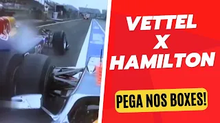 Vettel e Hamilton duelam nos boxes | GP da China 2010