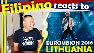 Filipino reacts to Eurovision 2016 Lithuania Donny Montell I've Been Waiting For This Night