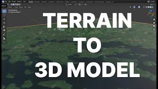 Terrain Raster to 3D Model using QGIS and Blender in less than 10 Minutes