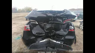 Tesla Model Y Рихтовка задней части автомобиля