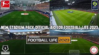 NEW STADIUM PACK OFFICIAL AIO 2023 || SMOKEPATCH FOOTBALL LIFE 2023 || REVIEWS