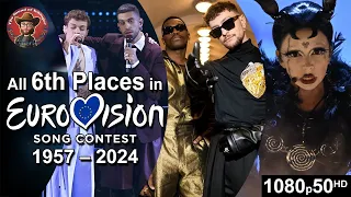 All 6th Places in Eurovision Song Contest (1957-2024)