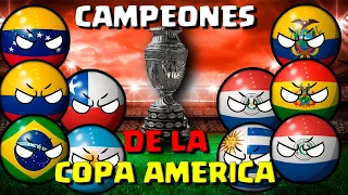 CAMPEONES de la COPA AMERICA countryballs