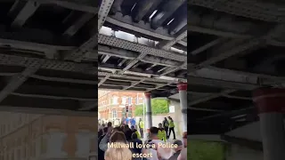 Crowd Cam-Millwall Fans Love A Police Escort. #Middlesbrough Vs #Millwall #efl