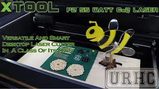 xTool P2 55 Watt Desktop Co2 Laser Unboxing And First Simple Projects Using Creative Space Software