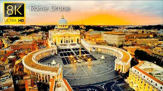 Rome Italy in 8K Drone Footage