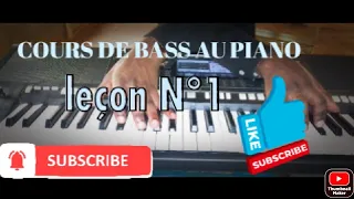 PIANO OCKTAIL, COMMENT FAIRE LA BASS AU PIANO (Tuto débutant)