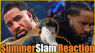 Roman Reigns vs Jey Uso : Tribal Combat (Jimmy Turns on Jey!) : Summerslam 2023 Reaction