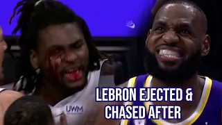 Isaiah Stewart charges LeBron after being bloodied, a breakdown