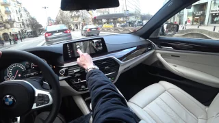 [4k] POV DAYLIGHT G30 BMW 540i xDrive short drive starting point Zlatan's house in Stockholm, Sweden