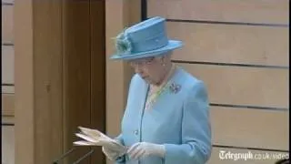 Her Majesty the Queen opens Scottish Parliament