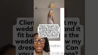 Client bought a wedding dress that fit her but the wedding got posted and now the dress  doesn't fit