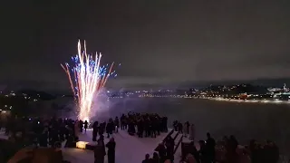 New year fireworks 2024 in Sollentuna, Sweden 🇸🇪