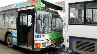 Bus Crashes, Tram Crashes, Trolleybus Crashes compilation 2015 Part 2