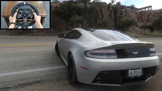 Aston Martin V12 vantage s - Forza Horizon 5 (Steering Wheel logitech g920) Gameplay