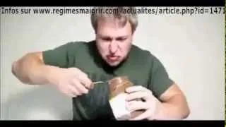 Un homme mange 1 kilo de nutella en 3 minutes