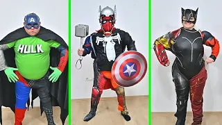 Superheroes Costumes Merging