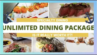 UNLIMITED SPECIALTY DINING ON ROYAL CARIBBEAN REVIEW | IS IT WORTH IT?