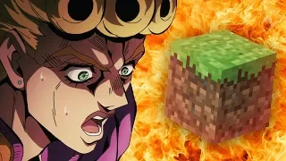 Jotaro and Giorno play Minecraft