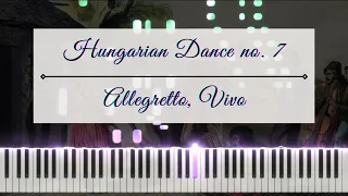 Hungarian Dance no. 7 | Johannes Brahms | Synthesia Tutorial